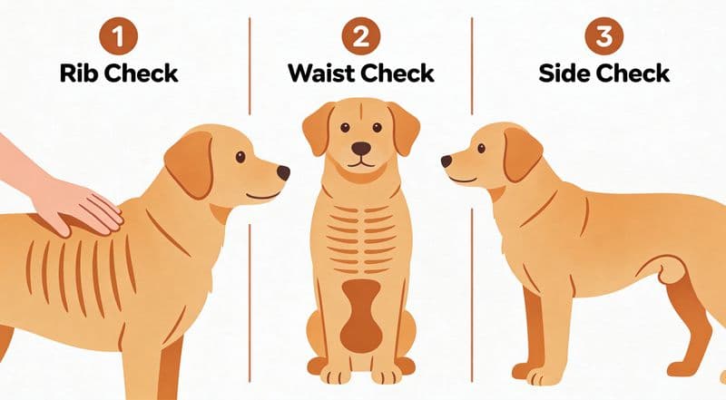 The 3-step BCS home check: rib check, waist check, and belly tuck