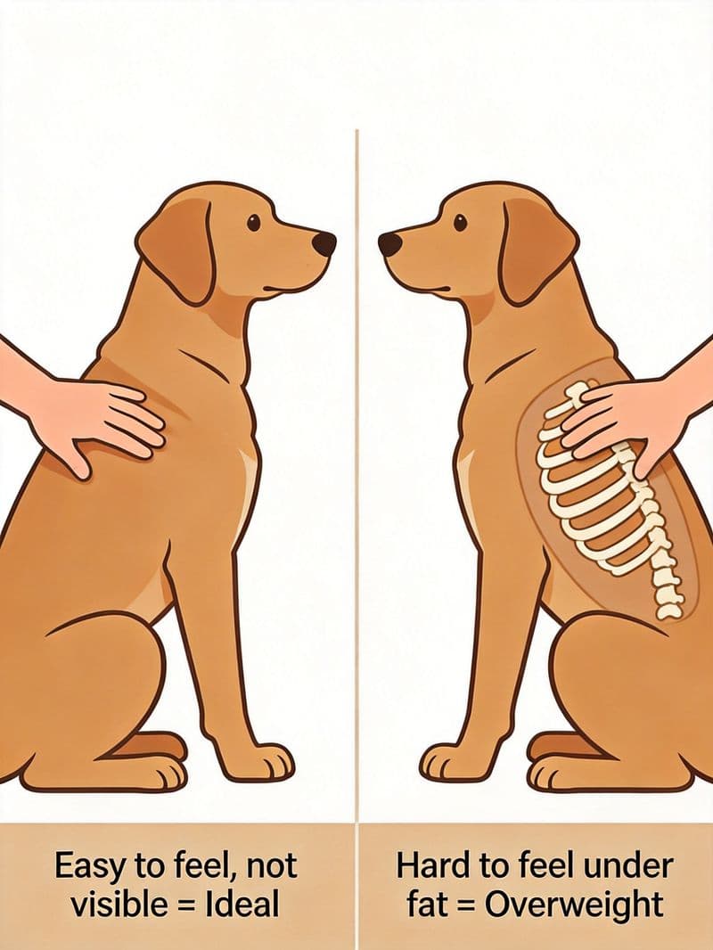Checking your dog's ribs: the key to assessing Body Condition Score